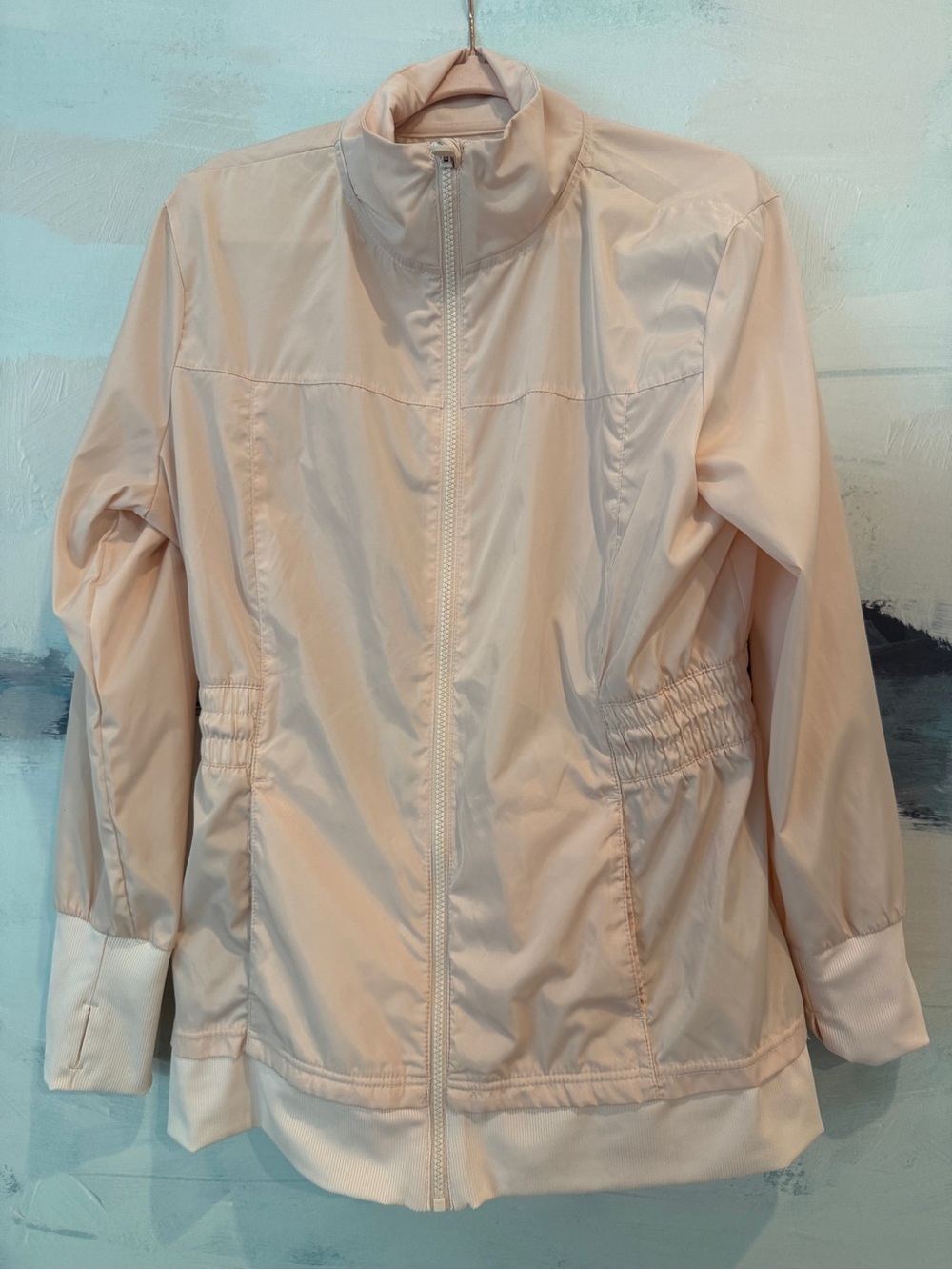 GAP Light Blush Zip Bomber Jacket